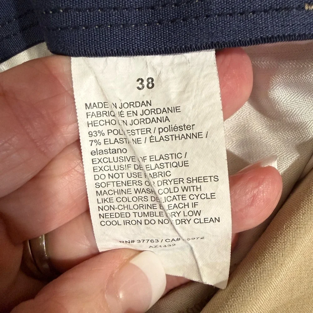 Jack Nicklaus Flat Front Tan Golf Shorts Size 38